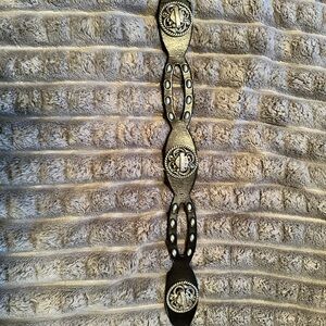 Harley-Davidson Black Belt with Silver Accents